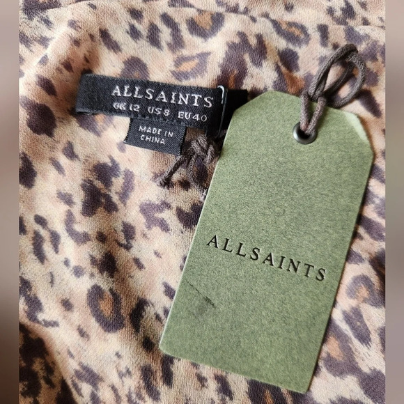 NWT || ALL SAINTS || Cancity Patch dress, camel brown - Picture 11 of 11